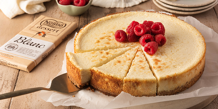 Cheesecake cu ciocolată albă Nestlé Dessert®