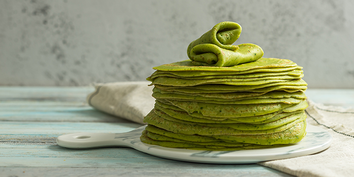 Clătite cu matcha
