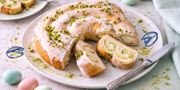 Chec melc cu marțipan cu Zahăr Diamant