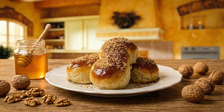 Mucenici tradiționali cu miere și nucă by Rin Drăgoiu